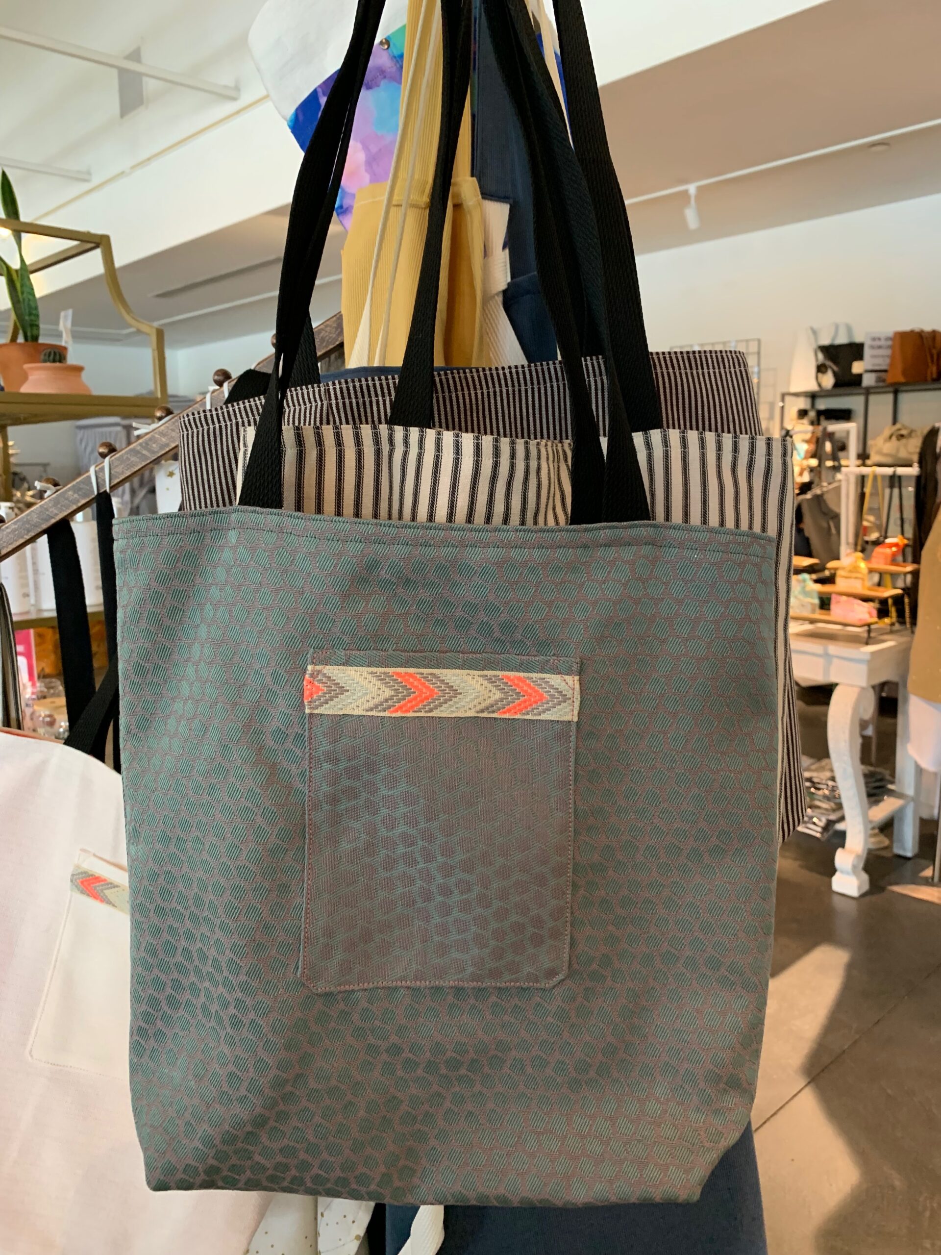 Jacquard Tote Bag